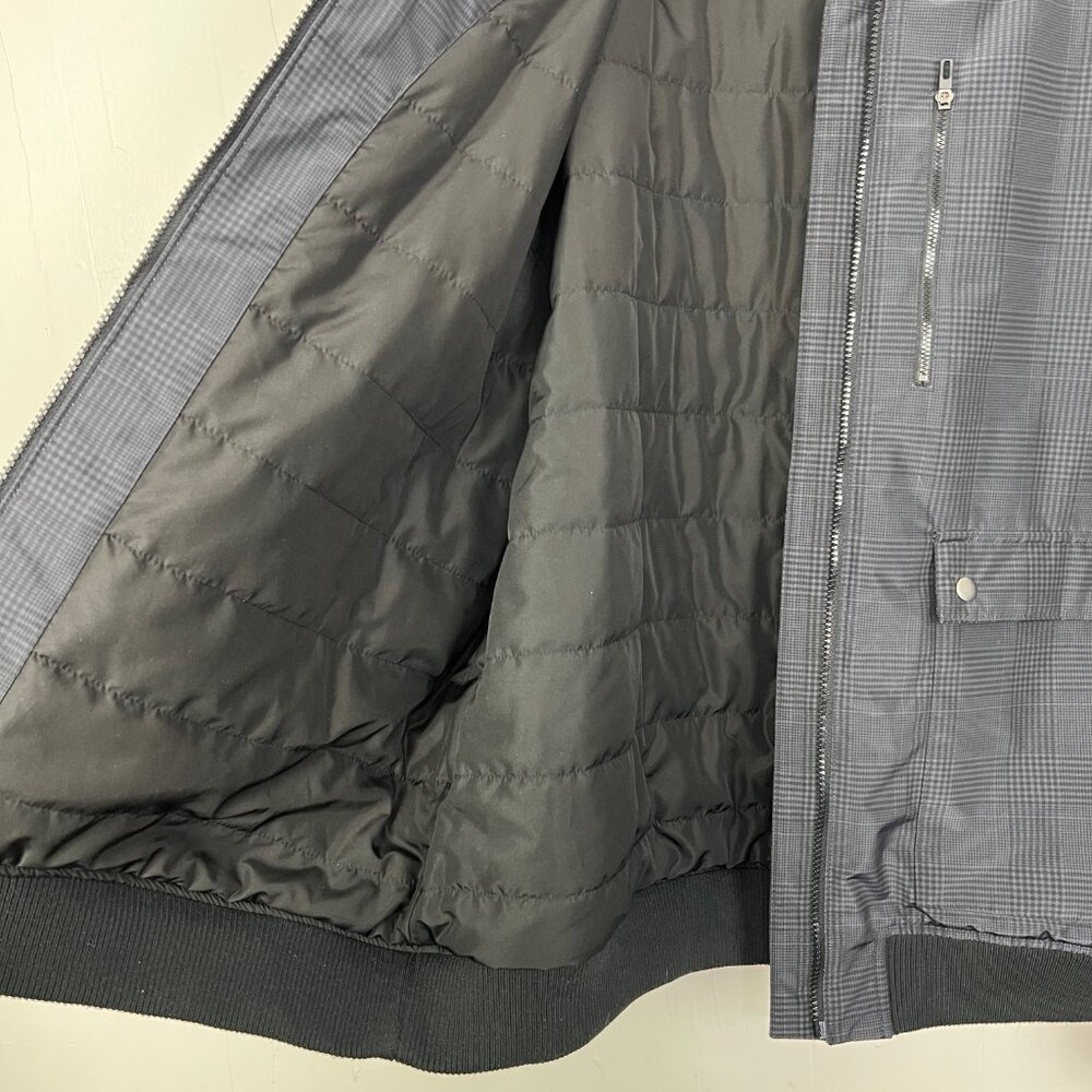 VRST Insulated Bomber Jacket Coat Black Grey‎ Plaid Men's Size XXL - Picture 5 of 6
